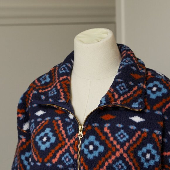 Southwest Print Cozy Sherpa Fleece 1/2 Zip Jacket | NWOT - Picture 5 of 5